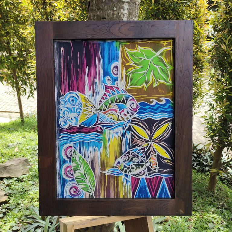 Lukisan Batik Ikan - BMK